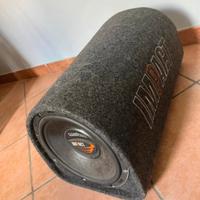 Subwoofer IMPACT da 250 mm Attivo in box a "tubo"