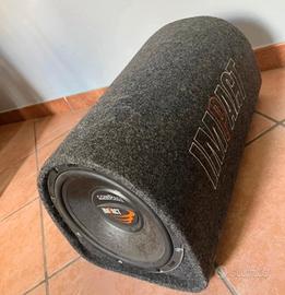 Subwoofer IMPACT da 250 mm Attivo in box a "tubo"