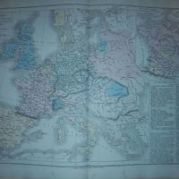 Carta geografica originale dell'Ottocento