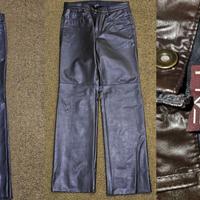 Pantaloni uomo vintage anni 90 ecopelle
