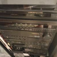 audio stereo Pioneer sei componenti più due casse