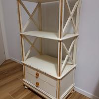 Libreria shabby chic in legno