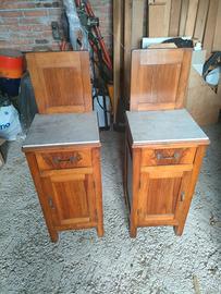 Comodini legno vintage 