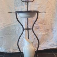 toilette specchio porta catino e brocca