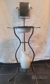 toilette specchio porta catino e brocca