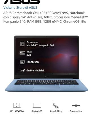 Cromebook asus 14 pollici