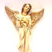 presepe 20 cm angelo da appendere cartapesta