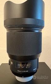 Obiettivo Sigma Art 85 mm 1.4 per NIkon