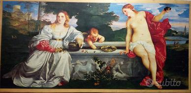 Quadro Puzzle Amor Sacro e Amor Profano Tiziano