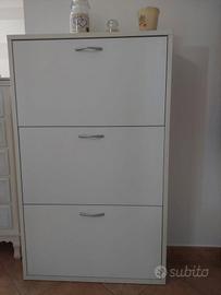 BAKAJI Scarpiera salvaspazio slim in legno
