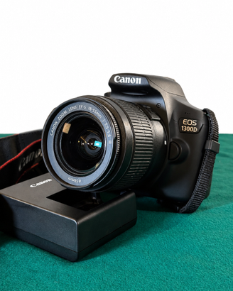 Canon EOS 1300D + 18-55mm con Scatola, Borsa Wi-Fi