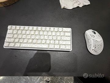 Set gaming tastiera mouse + 2 tappetini