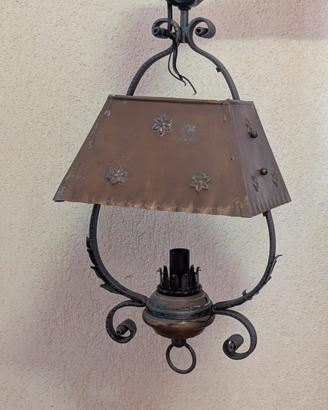 lampadario in rame