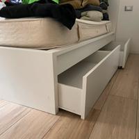 Letto matrimoniale Ikea bianco