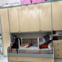 vengo armadio a ponte con letto e scrivania