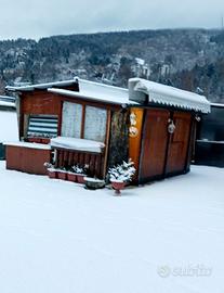 Roulotte statica Modello Hobby con preingresso