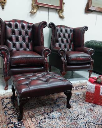 Poltrone chesterfield chester inglesi originali 