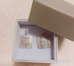 orecchini pendenti in argento 