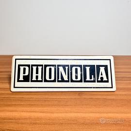 RADIO TV PHONOLA CARTELLINO PUBBLICITARIO VINTAGE