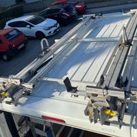 2x Slitte porta scale tetto furgone con supporti