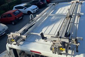 2x Slitte porta scale tetto furgone con supporti