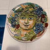 Piatto in ceramica Mario Carotenuto “Bacco”