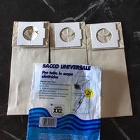 Tre sacchetti universali per aspirapolvere
