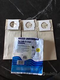 Tre sacchetti universali per aspirapolvere