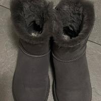 Ugg mini bailey bow II, tg 38 originali grigio