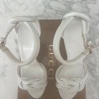 Sandalo bianco Gucci