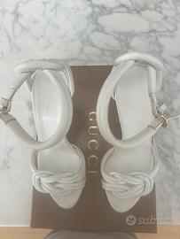 Sandalo bianco Gucci