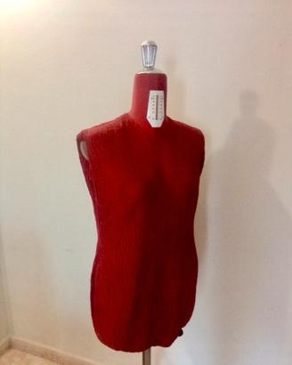 Manichino sartoriale regolabile vintage borgogna