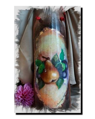 Tegola dipinta a mano .