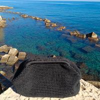 clutch borsa uncinetto 