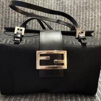 Borsa Fendi originale in tessuto nero NUOVA !