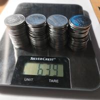 Monete Repubblica Italiana  100 lire oltre 600 gr.