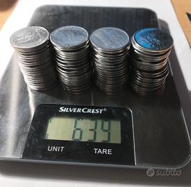 Monete Repubblica Italiana  100 lire oltre 600 gr.