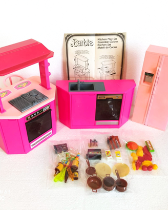 Barbie mobili cucina vintage playset casa bambola