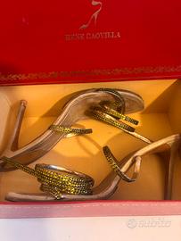 Sandali Renè Caovilla “Cleo” t 40 tacco 11 verdi