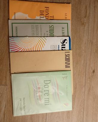 libri di solfeggio e spartiti per violino 