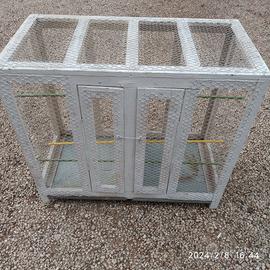 Gabbia canarini artigianale doppia