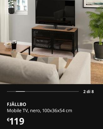 Mobile TV IKEA FJÄLLBO – Stile industriale 90€