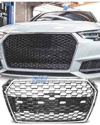 GRIGLIA AUDI A4 B9 15-19 LOOK RS4 CROMO NERO