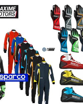 Kit abbigliamento Go Kart SPARCO con tuta CIK FIA