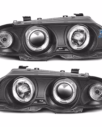 FARI BMW E46 4 PORTE 98-01 ANGEL EYES CCFL FONDO N
