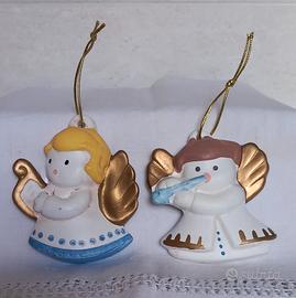 Coppia Angioletti natalizi vintage  Cadò 