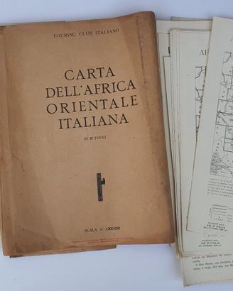 1936 Africa Orientale Italiana 25 cartine AOI