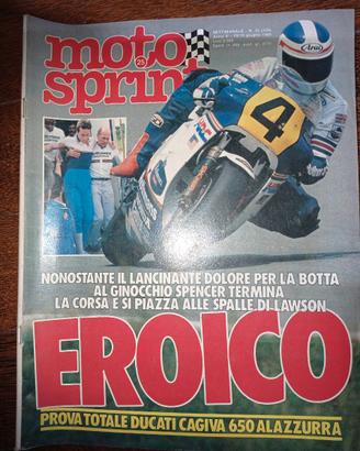 Rivista MOTOSPRINT numero 25 del 1985