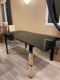 Tavolo allungabile nero