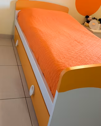 Letto singolo con letto estraibile 2 materassi